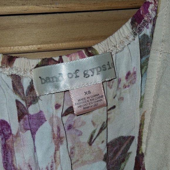 Band of Gypsies Floral Maxi Dress - Pink and Cream - Picture 8 of 9